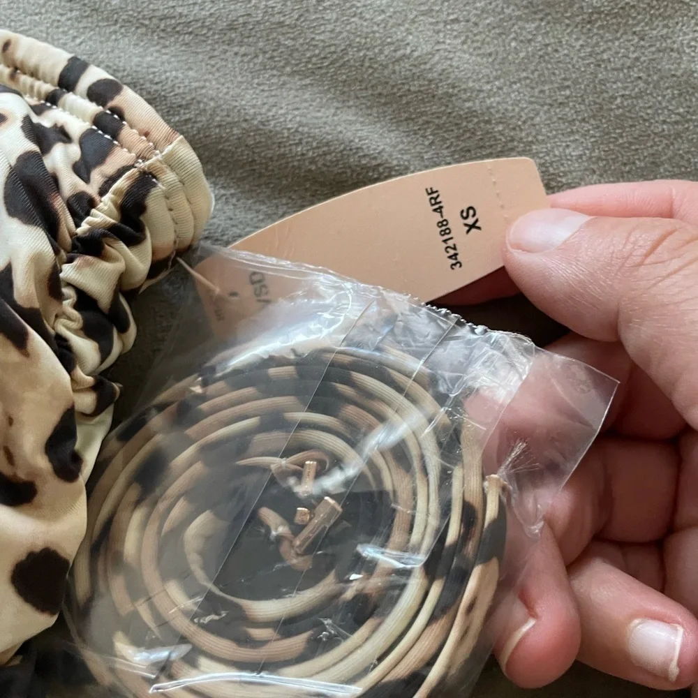 Victoria's Secret Leopard Print Skirted One Piece Swimsuit Dress